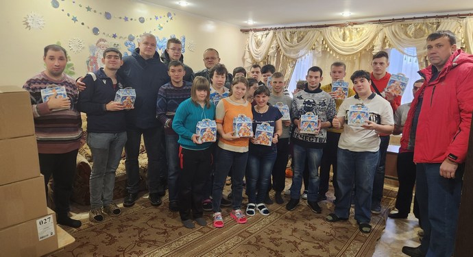 Новогоднее поздравление воспитанников ОБУССОКО «Беловский детский дом»